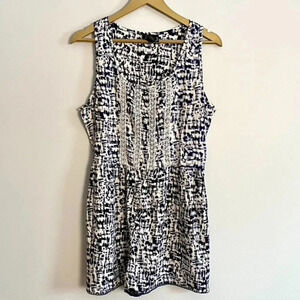 Angie Blue and White Romper